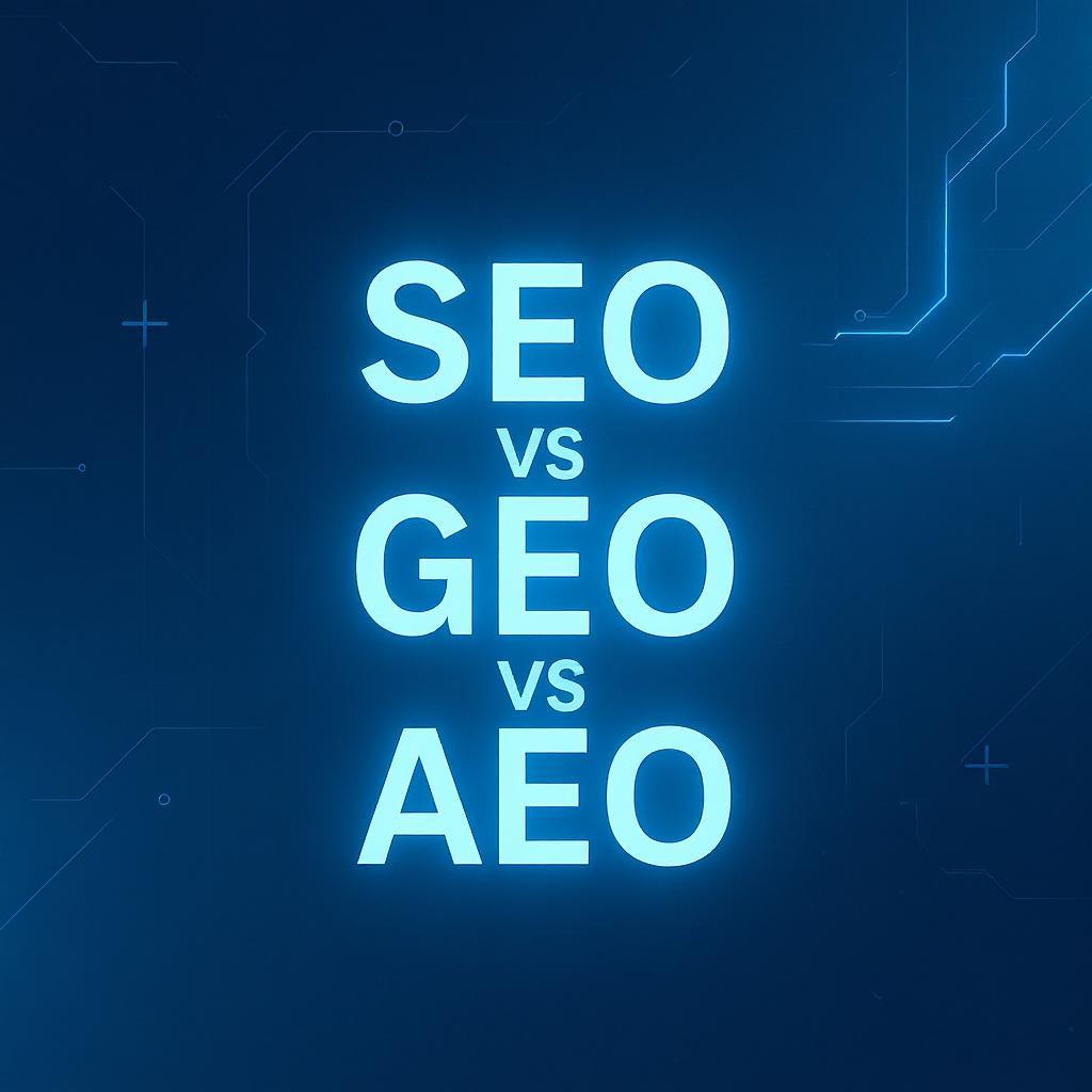 SEO vs GEO vs AEO: что эффективнее в 2025?