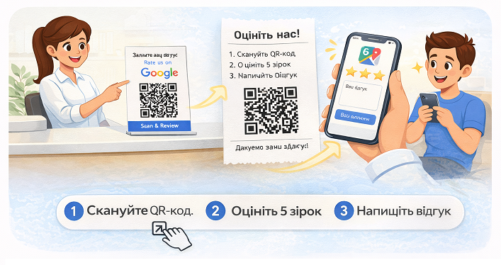відгуки через QR-код